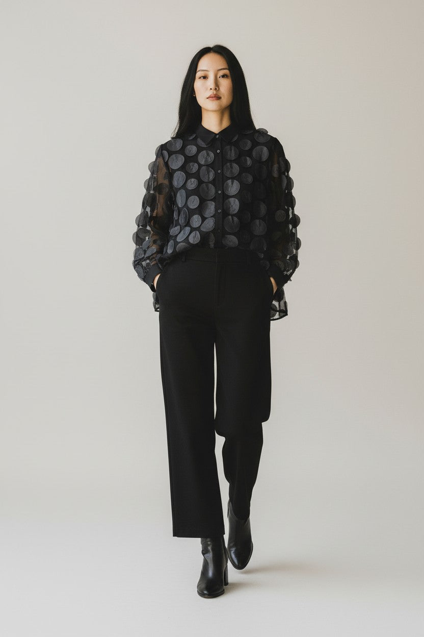 OPM Organza Spot Shirt