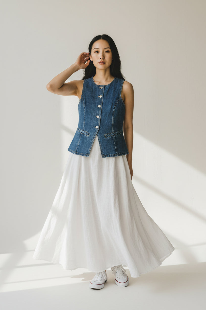 AAE Lana Denim Vest