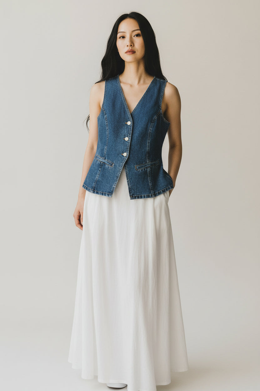 AAE Lana Denim Vest