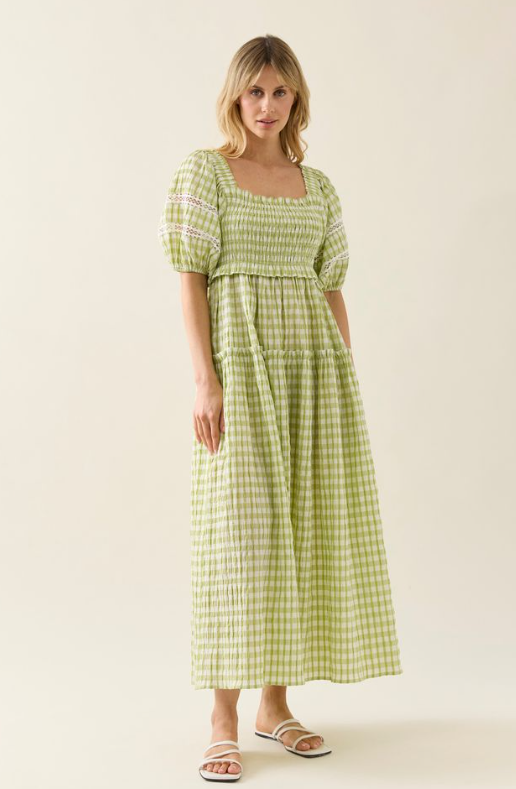 Isle of Mine Shirred Maxi Dress