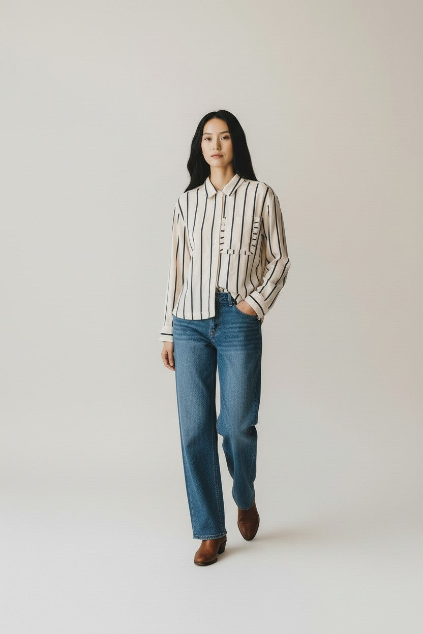 Ellis & Dewey Button through Shirt