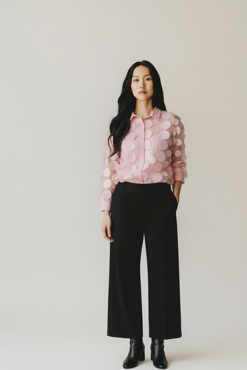 OPM Organza Spot Shirt