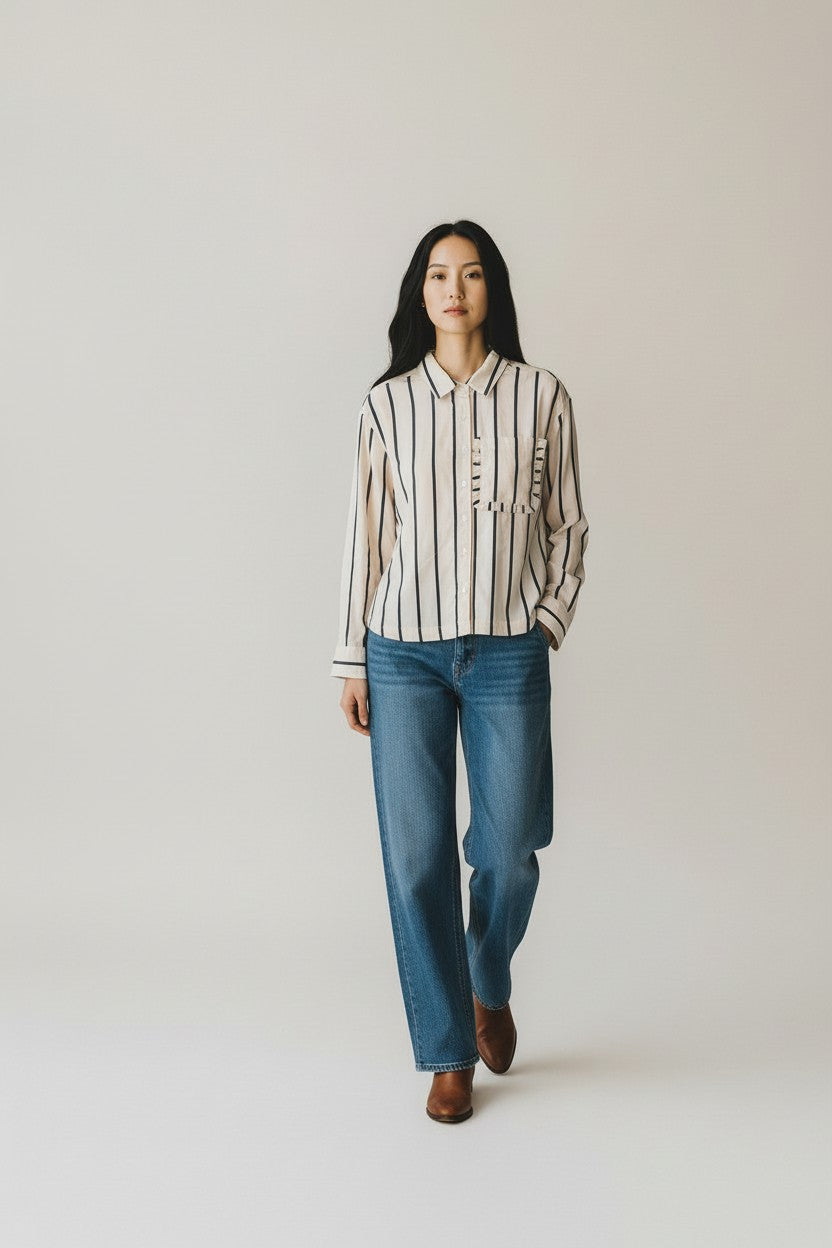 Ellis & Dewey Button through Shirt