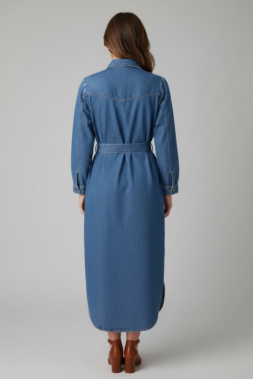 Haven Denver Denim Shirt Dress