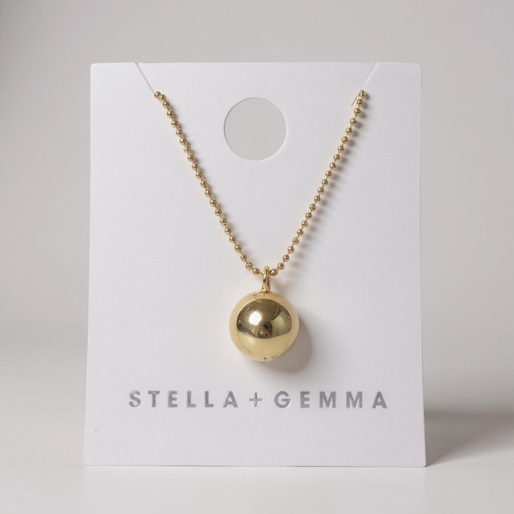 Stella + Gemma Chain Ball Necklace