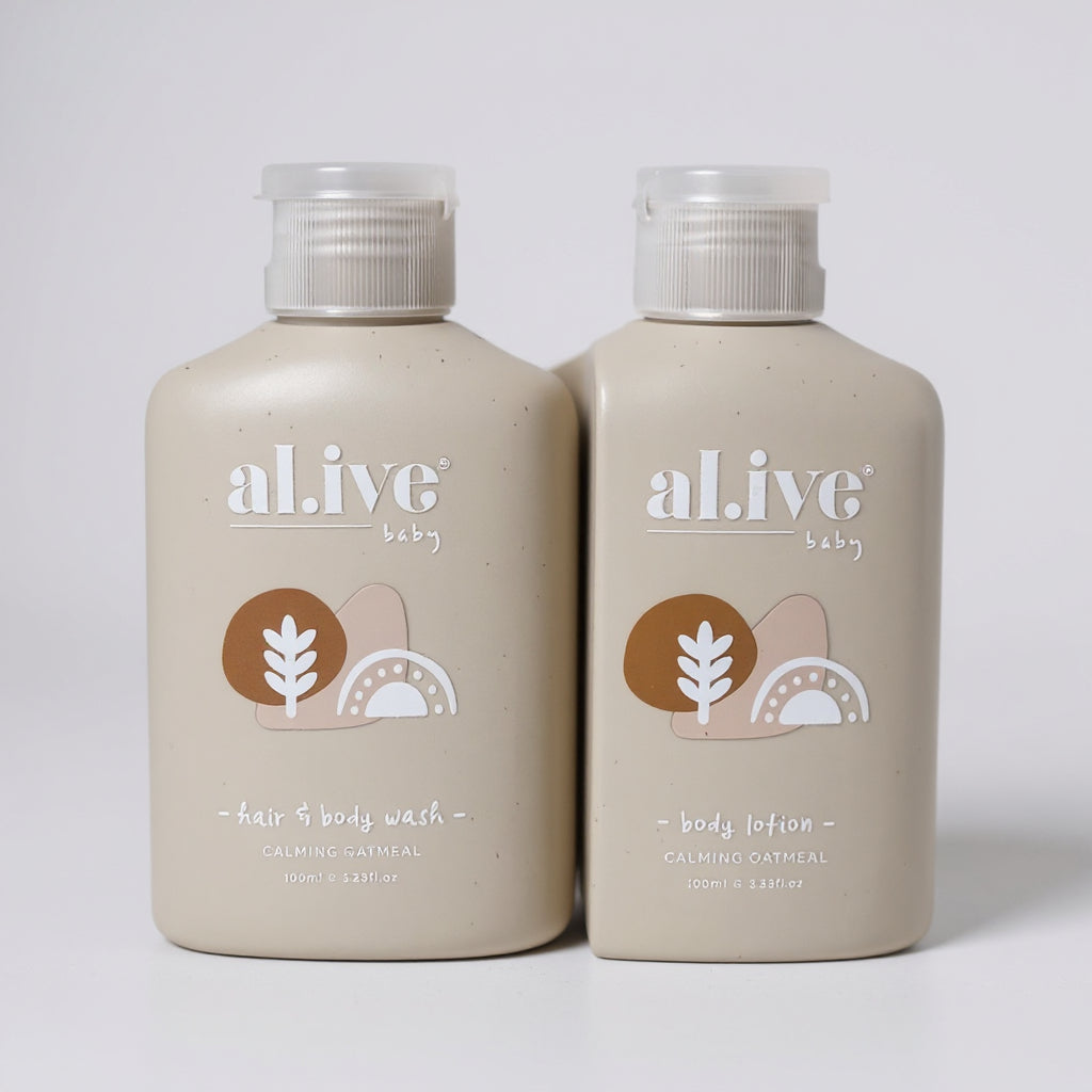 Al.ive Little Traveller Lotion + Wash Set 100mL