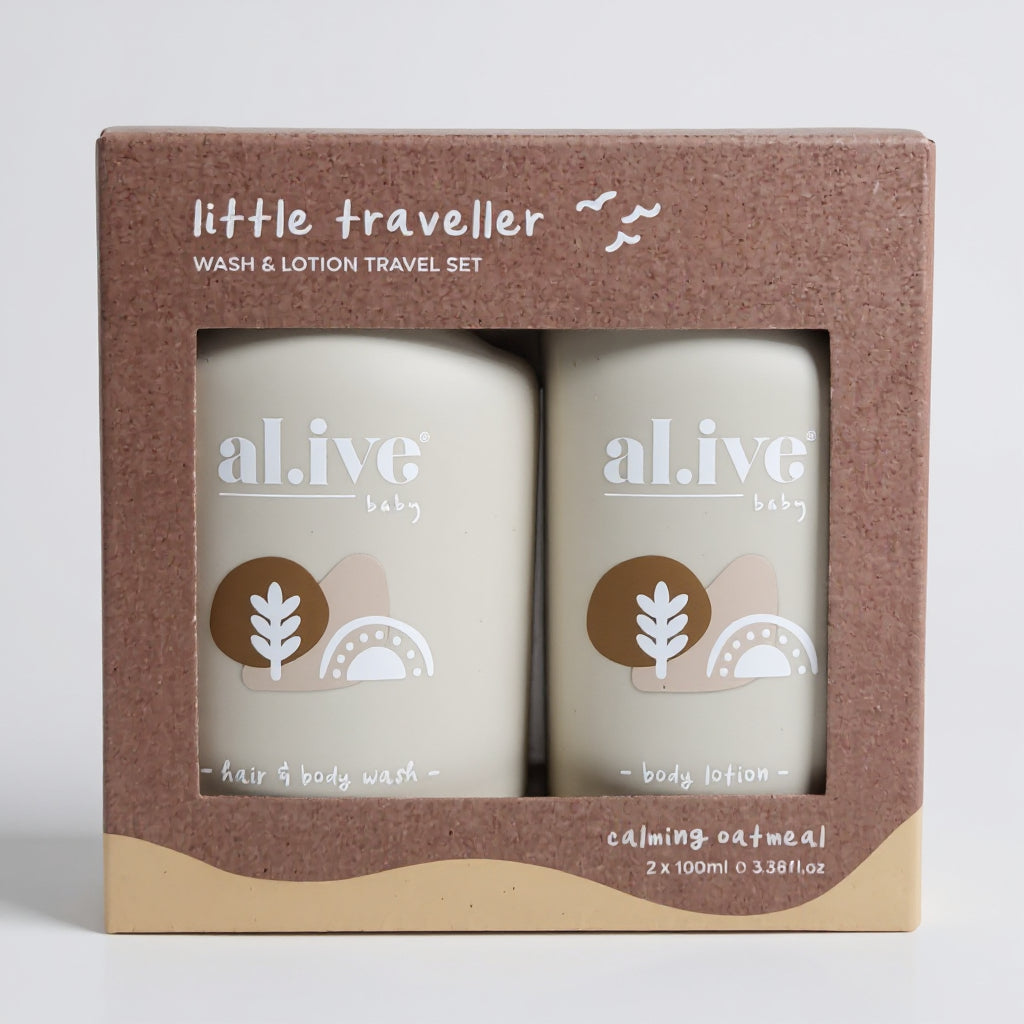 Al.ive Little Traveller Lotion + Wash Set 100mL