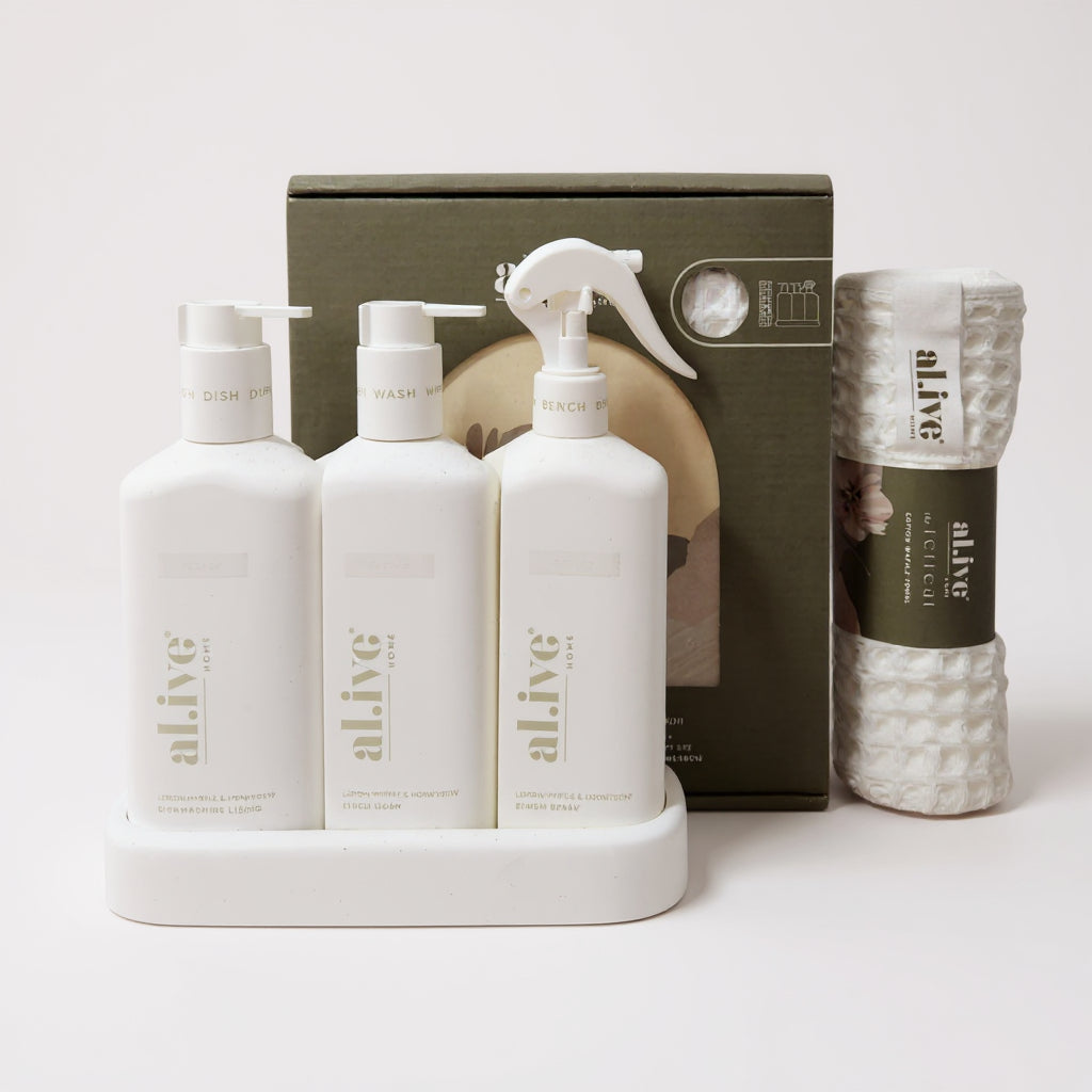 Al.ive Retreat Kitchen Trio + Waffle Towel