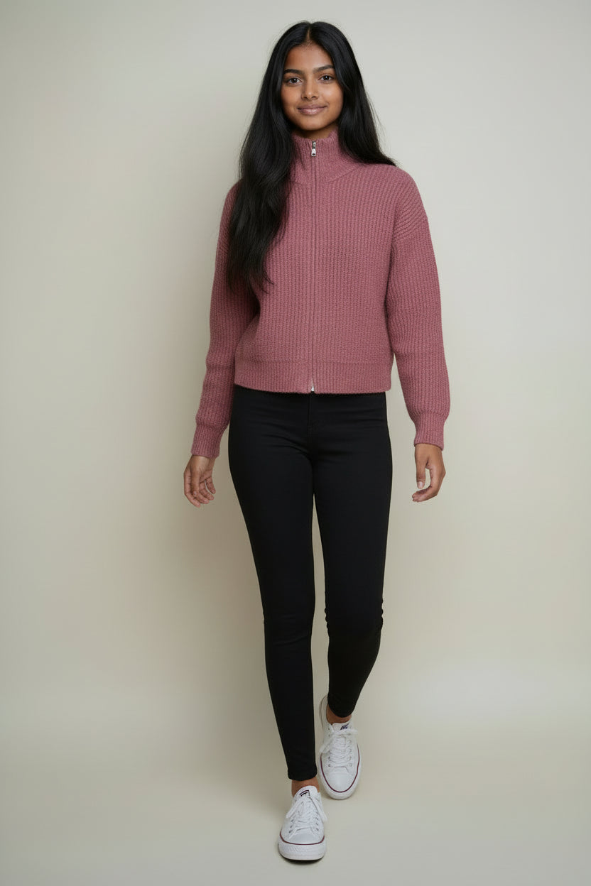 AAE Bridie Knit Zip Through