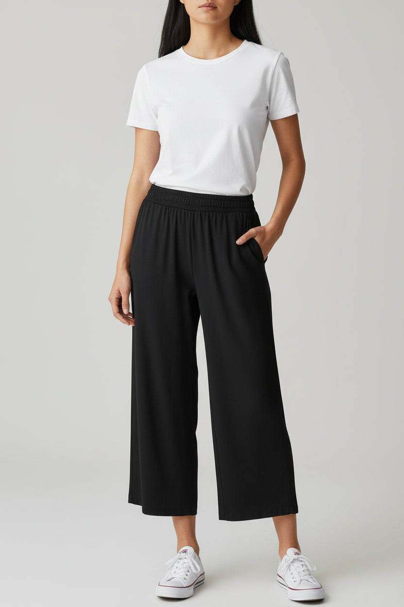 OTW 3/4 Shirred Waist Pant