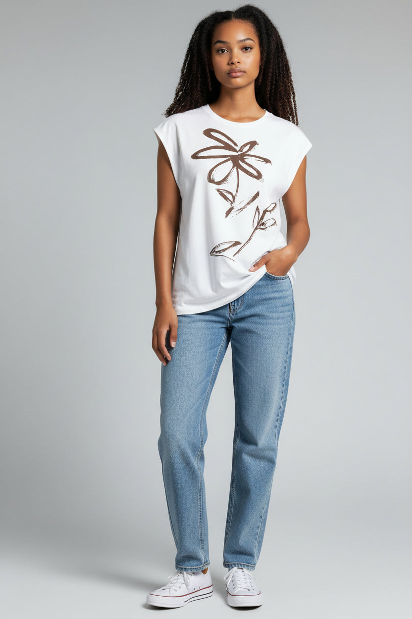 OTW Half Collar Shell Tee