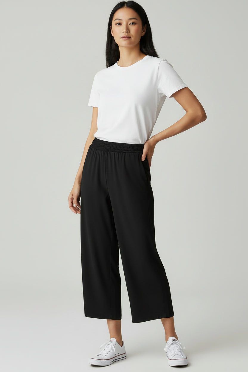 OTW 3/4 Shirred Waist Pant