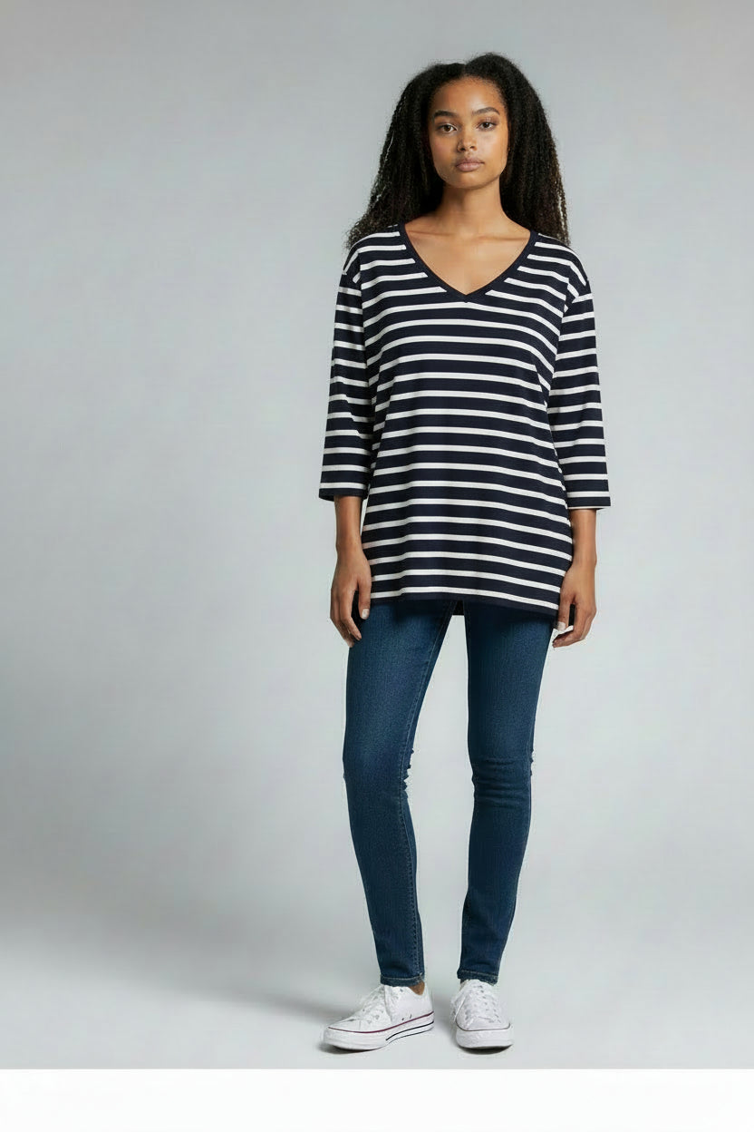 OTW V-Neck 3/4 Sleeve Top