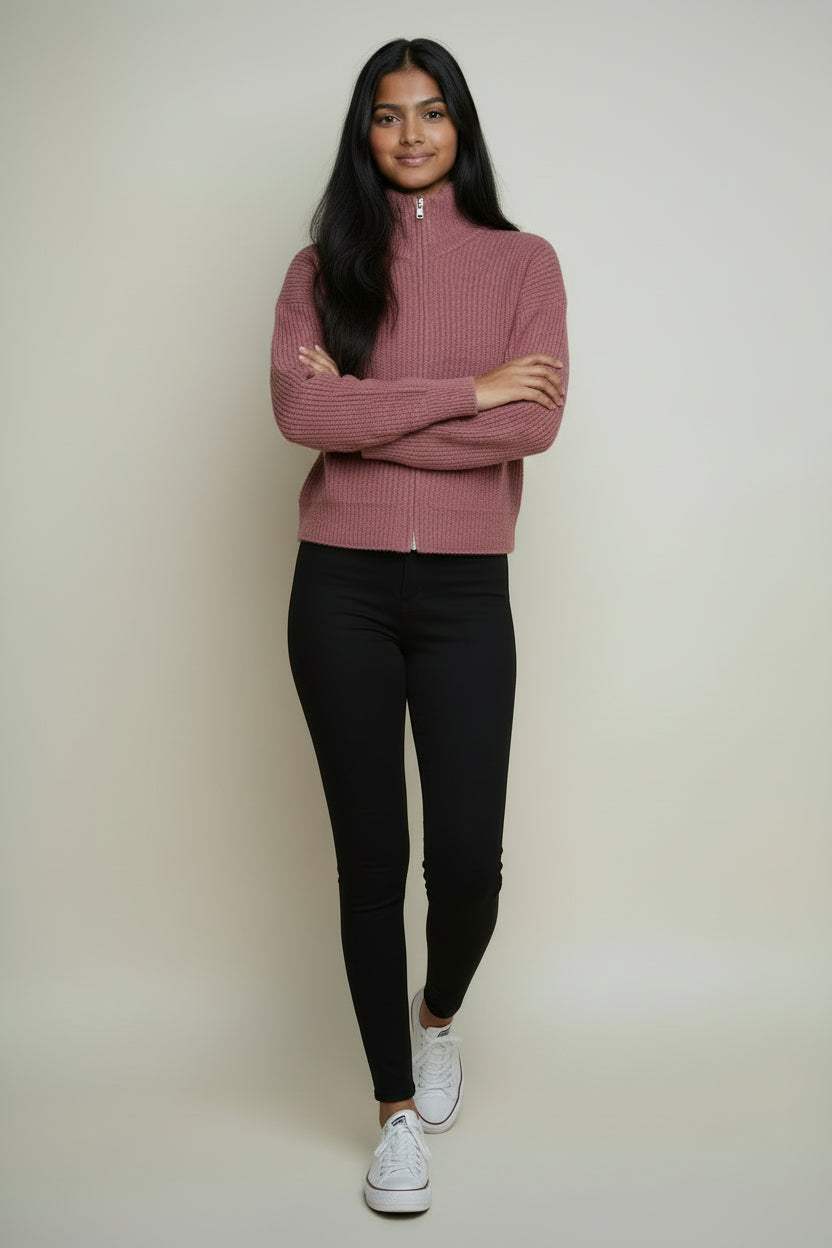 AAE Bridie Knit Zip Through