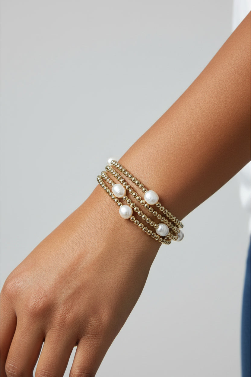 Stella + Gemma Mother Of Pearl/Gold