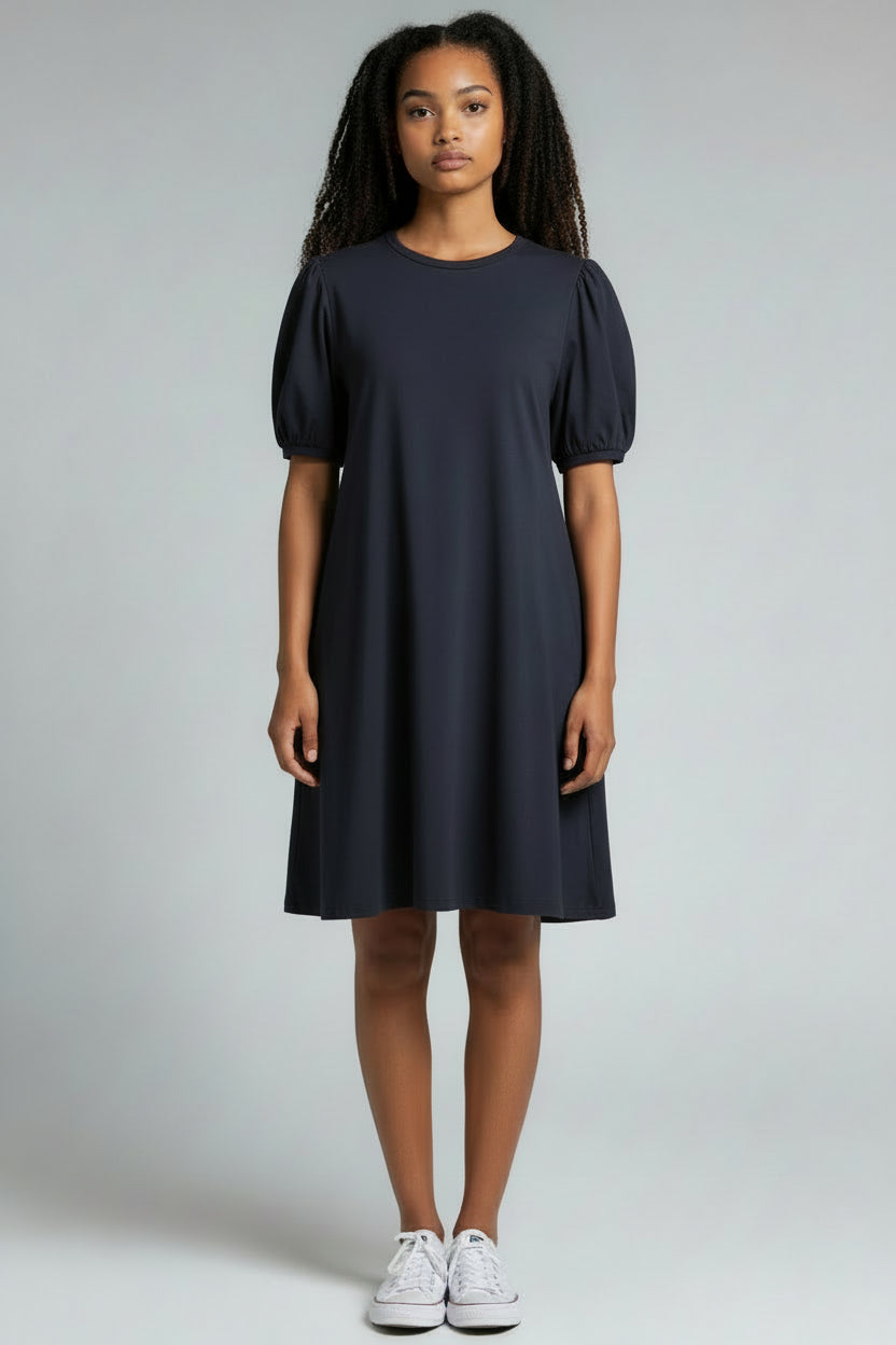 OTW Puff Sleeve A-line Dress